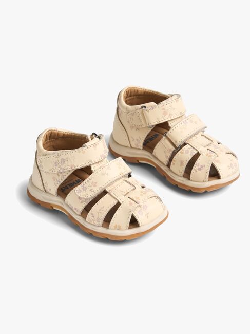 Wheat Frei Sandaler, Apricot Flowers