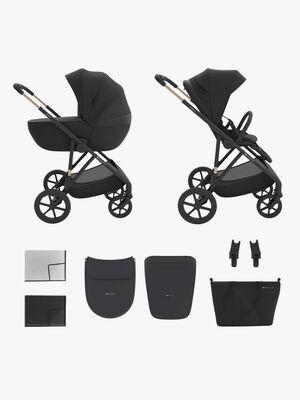 Kinderkraft Prime 3 2-in-1 Kombikinderwagen, Venezian Black