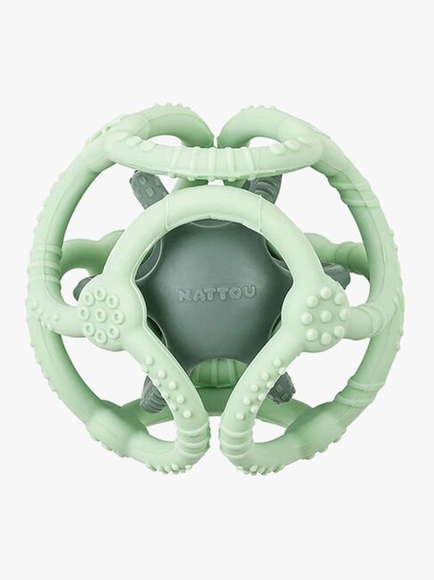Nattou Soft Silicone Aktivitetsboll, Grön