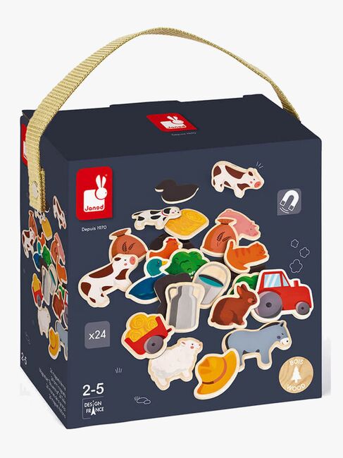 Janod Magneter Bondgård Trä 24 st