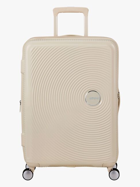 American Tourister Soundbox Spinner Resväska 71,5-81L, Coconut Sand