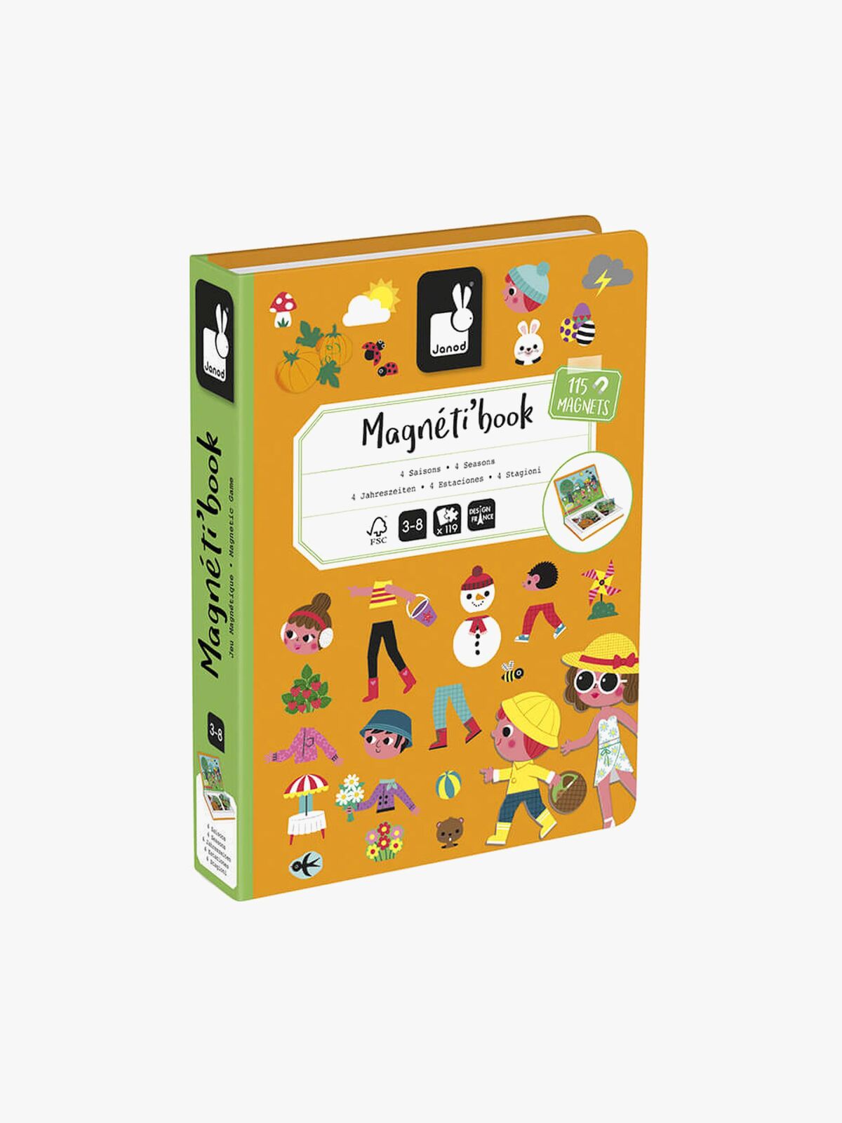 Janod Magneti'Book 4 Årstiderna Magnetset 115 st