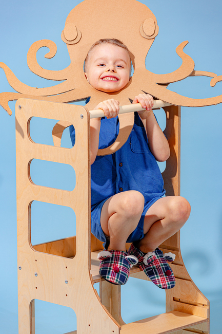 Duck Woodworks Justerbar Hjälpa Till Pall, Natur