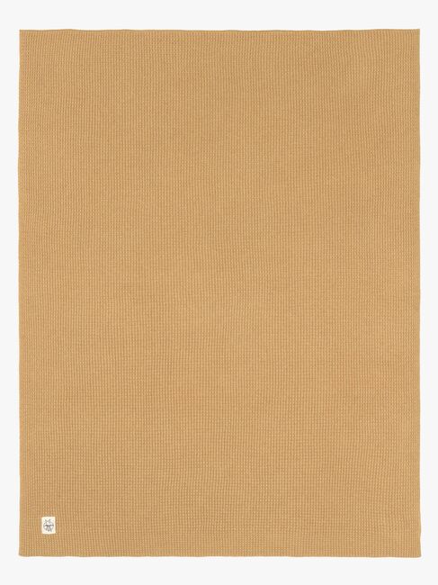 Lässig Stickad Filt 80x100, Nubs Camel