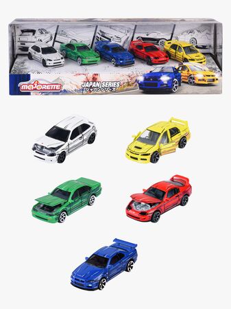 Majorette Japan Series Bilar Presentförpackning 5-Pack