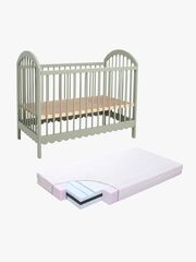 Alice &  Fox Dune Spjälsäng inkl. BabyMatex Fresh Madrass 60x120, Sage