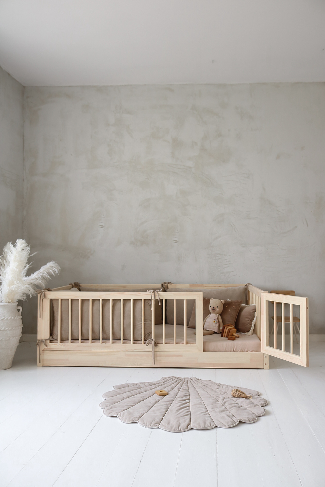 Minitude JULIAN Juniorsäng/Montessorisäng 100x200, Natur