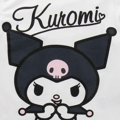 Hello Kitty Kuromi T-shirt & Shorts Set, Vit