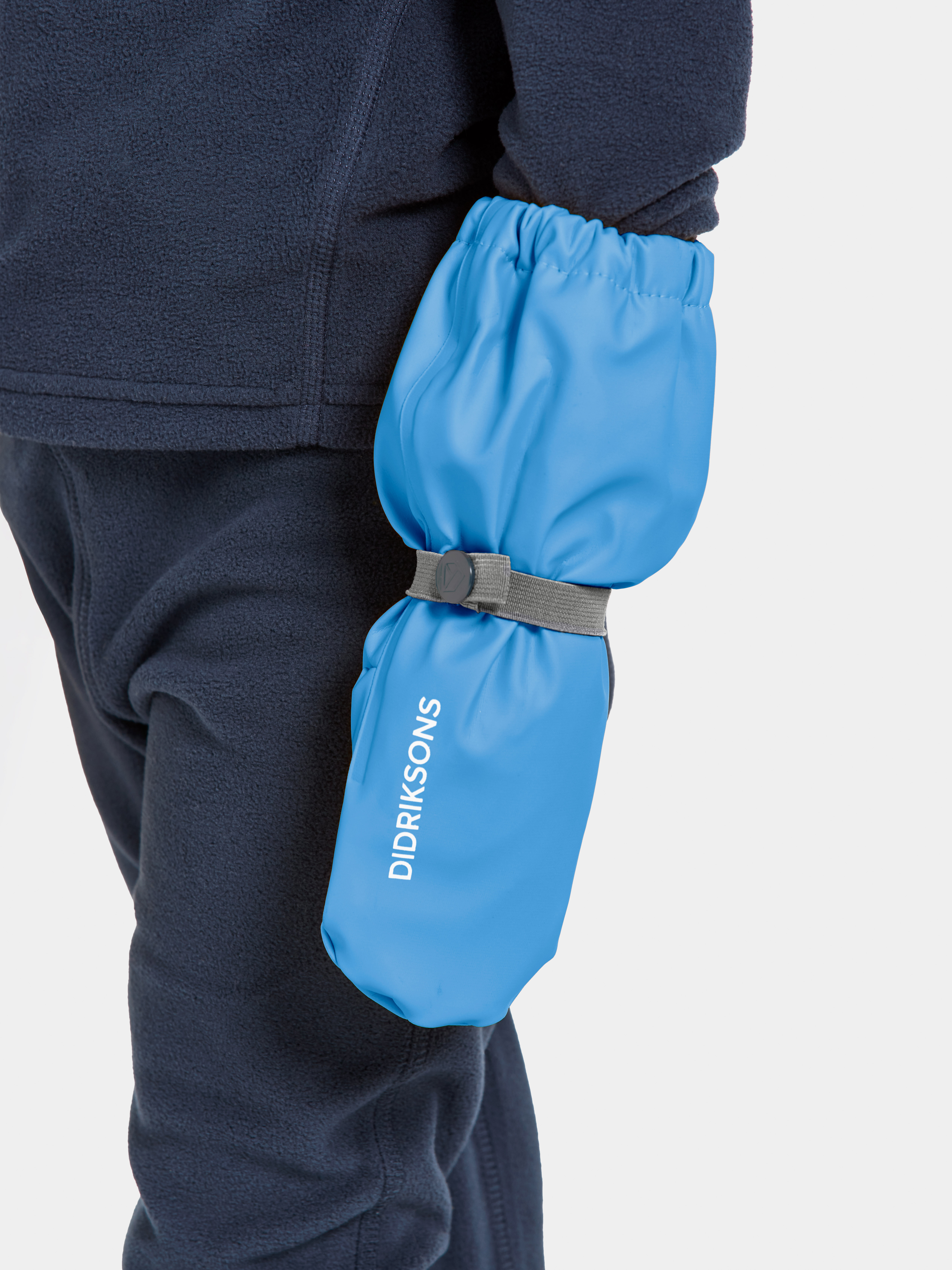 Didriksons Pileglove Fodrade Regnvantar, Sharp Blue, 2-4 år