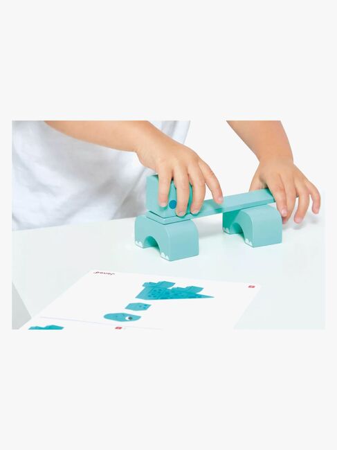 Janod Cubikosaurus Dinosaurier Att Bygga