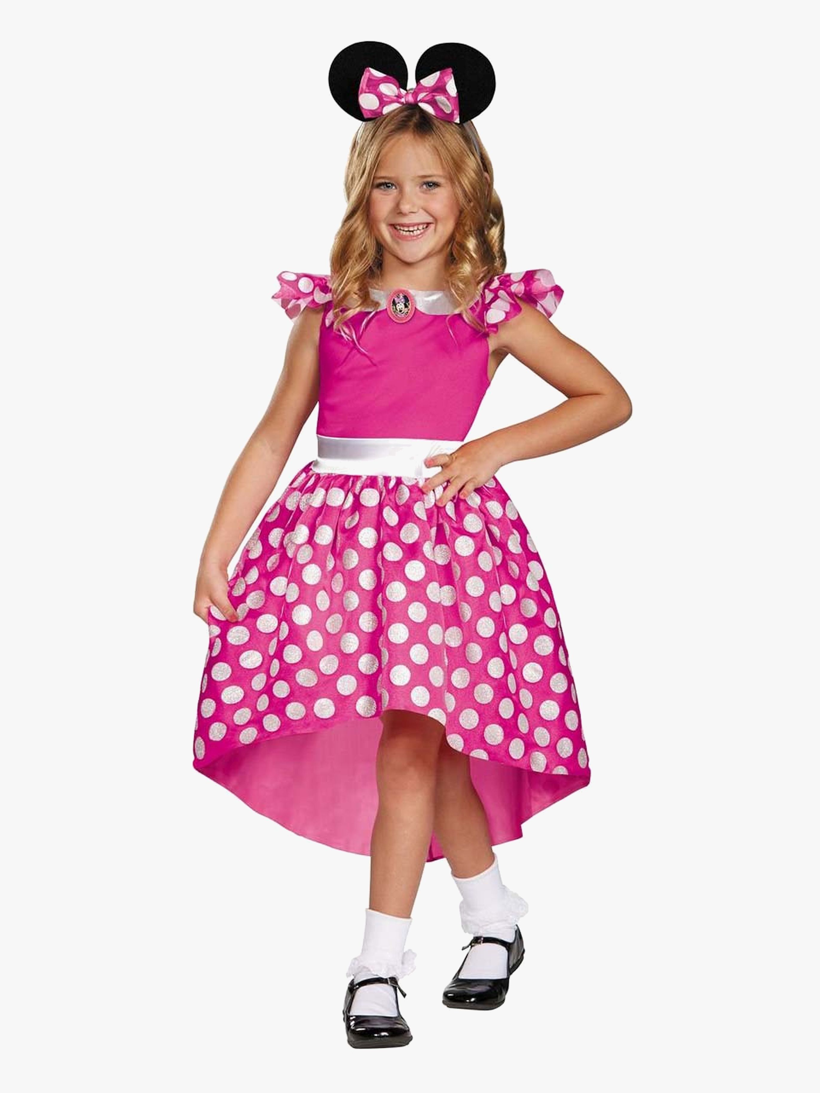 Disney Mimmi Pigg Prinsesskostym Minnie Klassisk, Rosa, 3-4 år