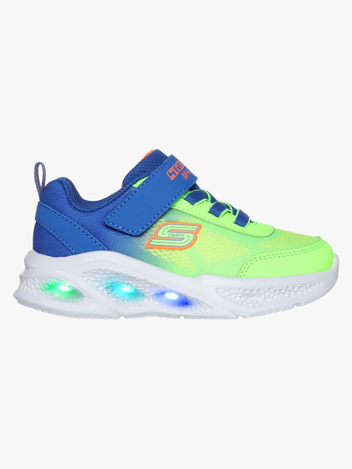 Skechers Meteor-Lights Krendox  Blinkande Sneakers, Blue
