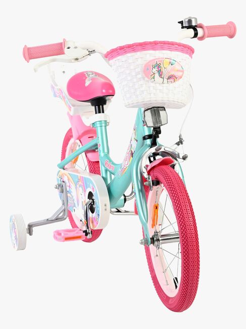 Volare Unicorn Cykel 14 Tum, Grön