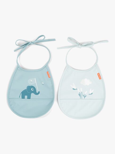 Done By Deer Elphee Tiny Pocket Haklapp 2-Pack, Blue