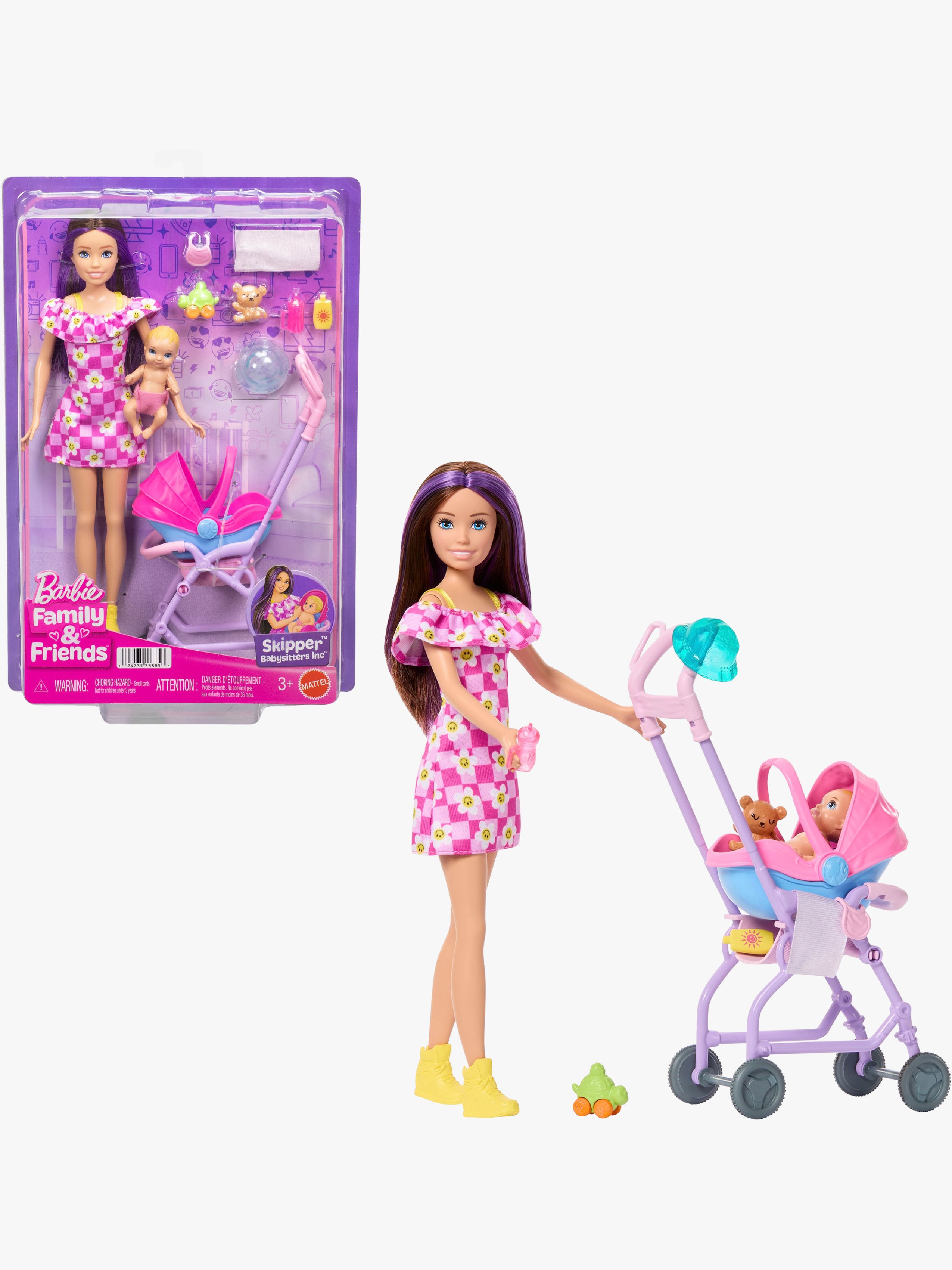 Barbie Family &  Friends Skipper Lekset med Barnvagn