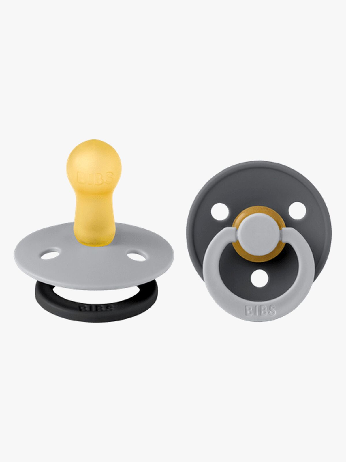 BIBS Studio Colour Fusion Napp 2-Pack Stl 2, Cloud Iron mix