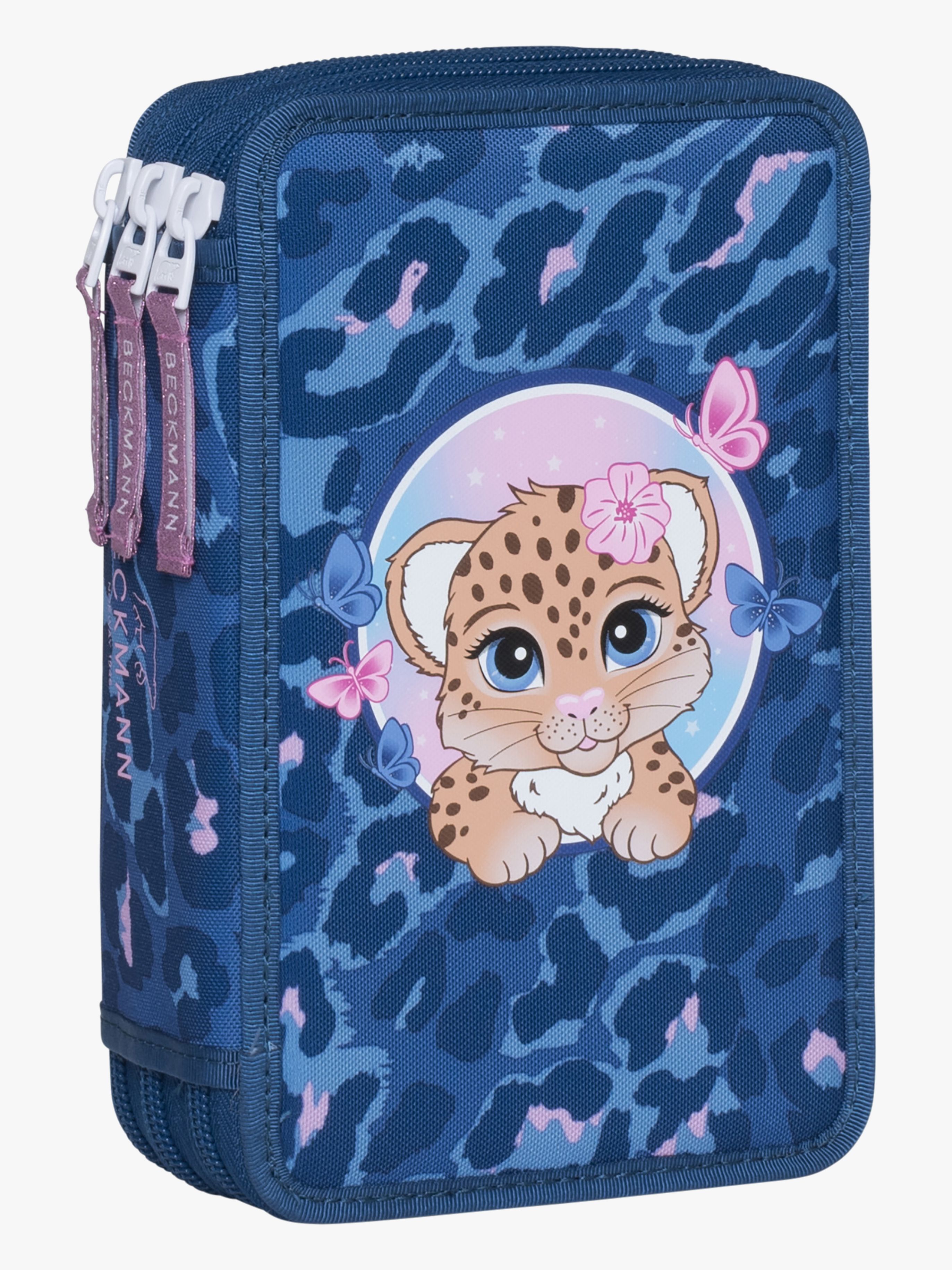 Beckmann Fylld Trippelpennfodral, Cheeta