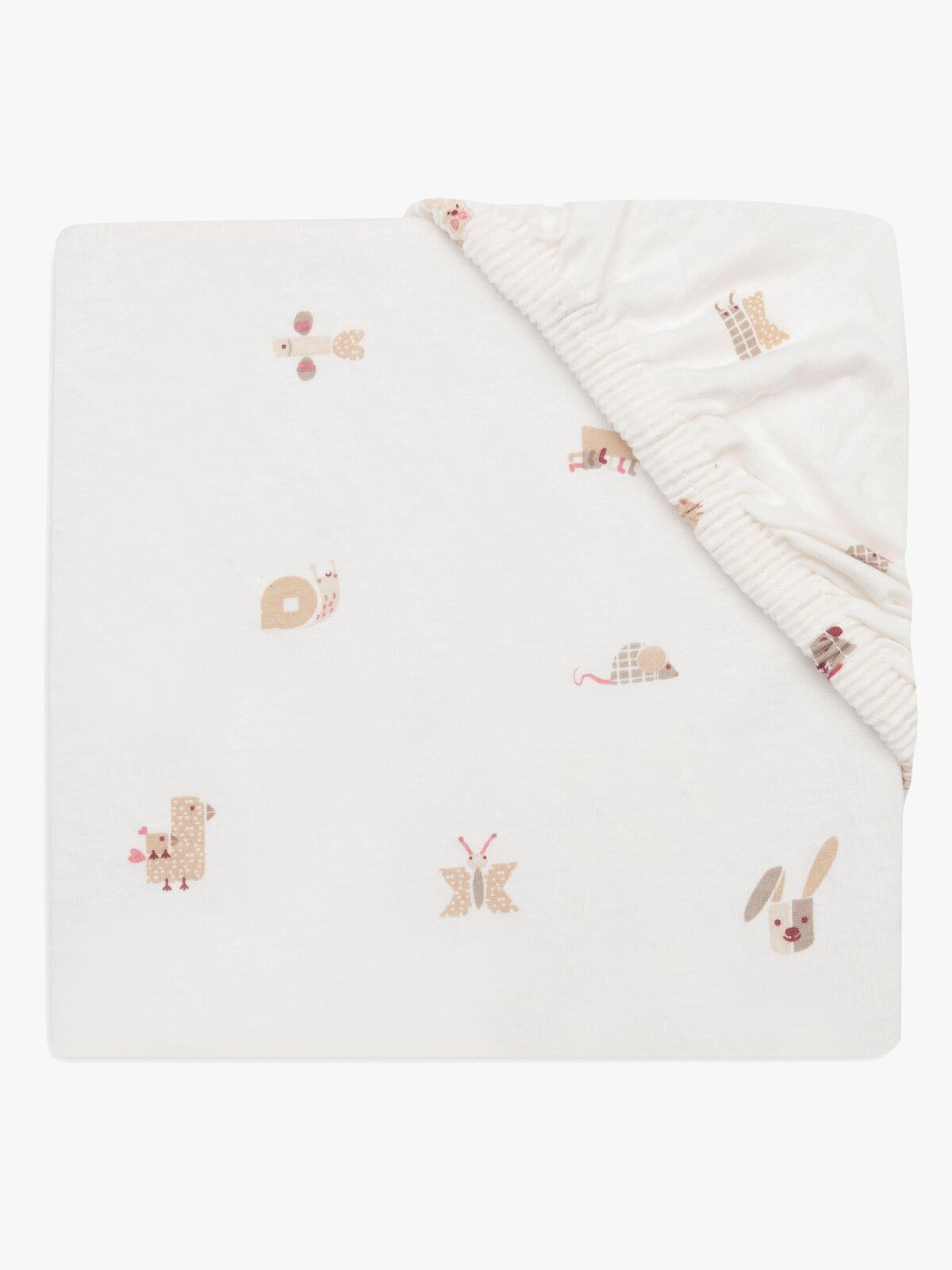 Jollein Dra-på-lakan 60x120, Animal Friends