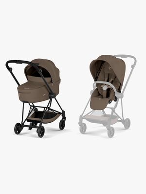 Cybex MIOS Comfort Kombikinderwagen, Matt Black/Coconut Brown