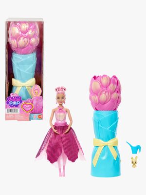 Barbie Petal Pop Flower Surprise Docka Tulpan, Rosa