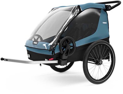 Thule Courier 2 Cykelvagn, Aegean Blue