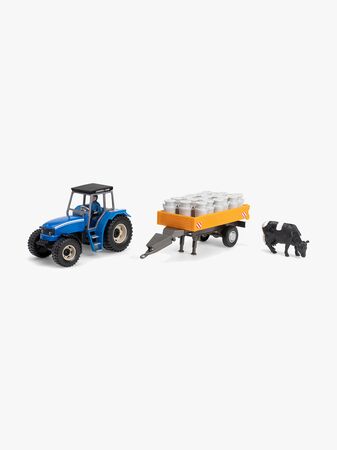 Alex's Garage Traktor Med Mjölkvagn