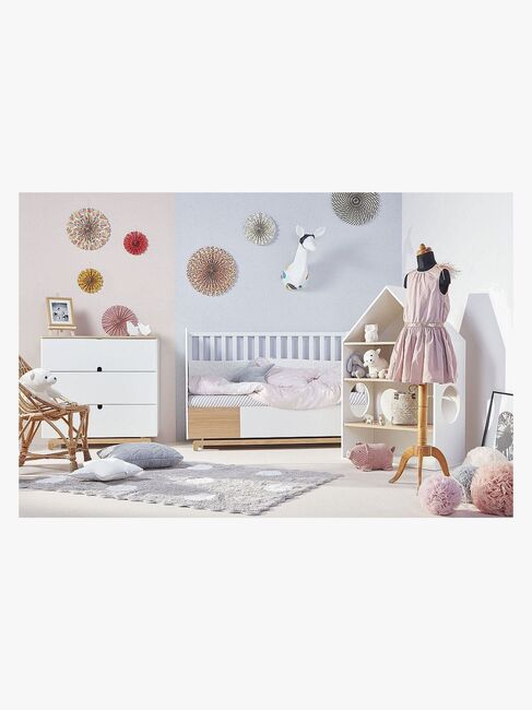 Bellamy Nomi Spjälsäng 3-i-1, Vit