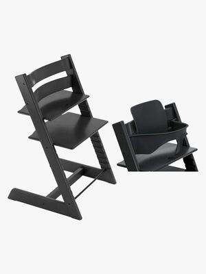 Stokke Tripp Trapp Matstol inkl. Babyset, Black