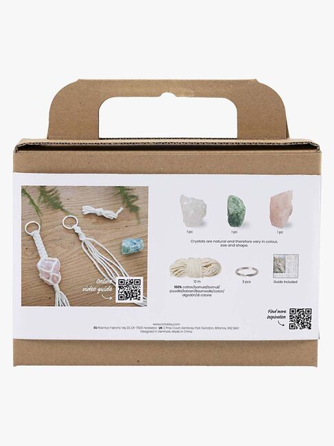 Creativ Company Pysselset Mini Makramé Nyckelringar