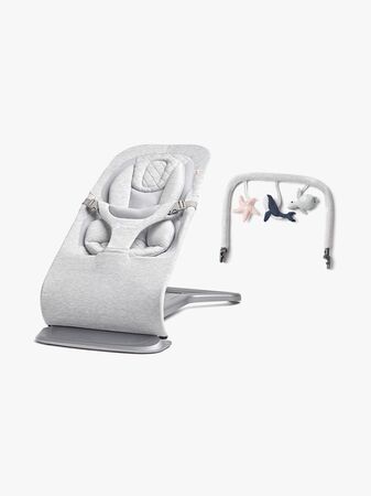 Ergobaby Evolve 3-in-1 Babysitter inkl. Lekbåge, Light Grey
