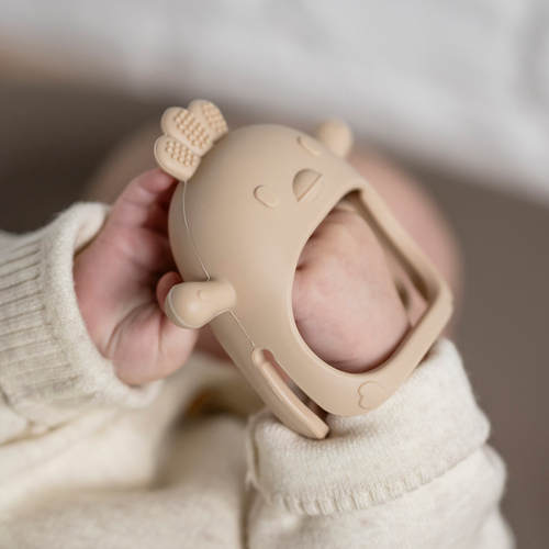 Nattou Soft Silicone Handske Bitleksak, Clay