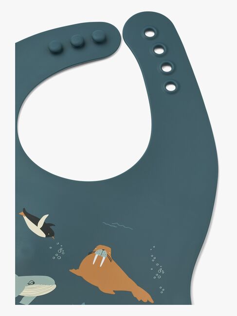 LIEWOOD Ember Mönstrad Haklapp 2-Pack, Arctic Sea/Ocean view