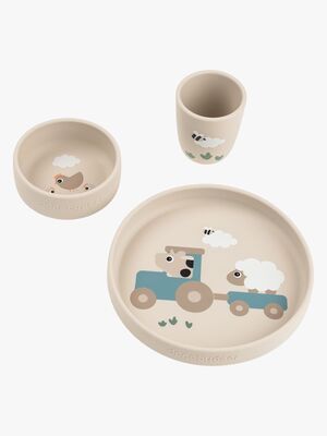 Done By Deer Tiny Farm Silikon Matset Stick & Stay, Sand