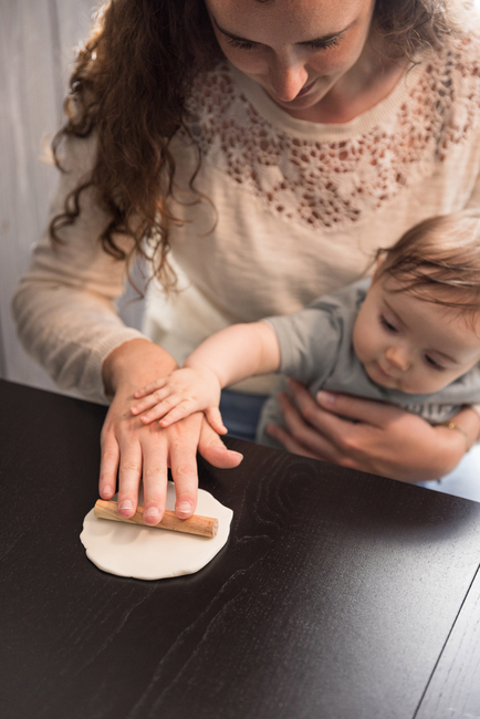 Tiny Love Babyprint Ram Handavtryck Dubbel, Wooden