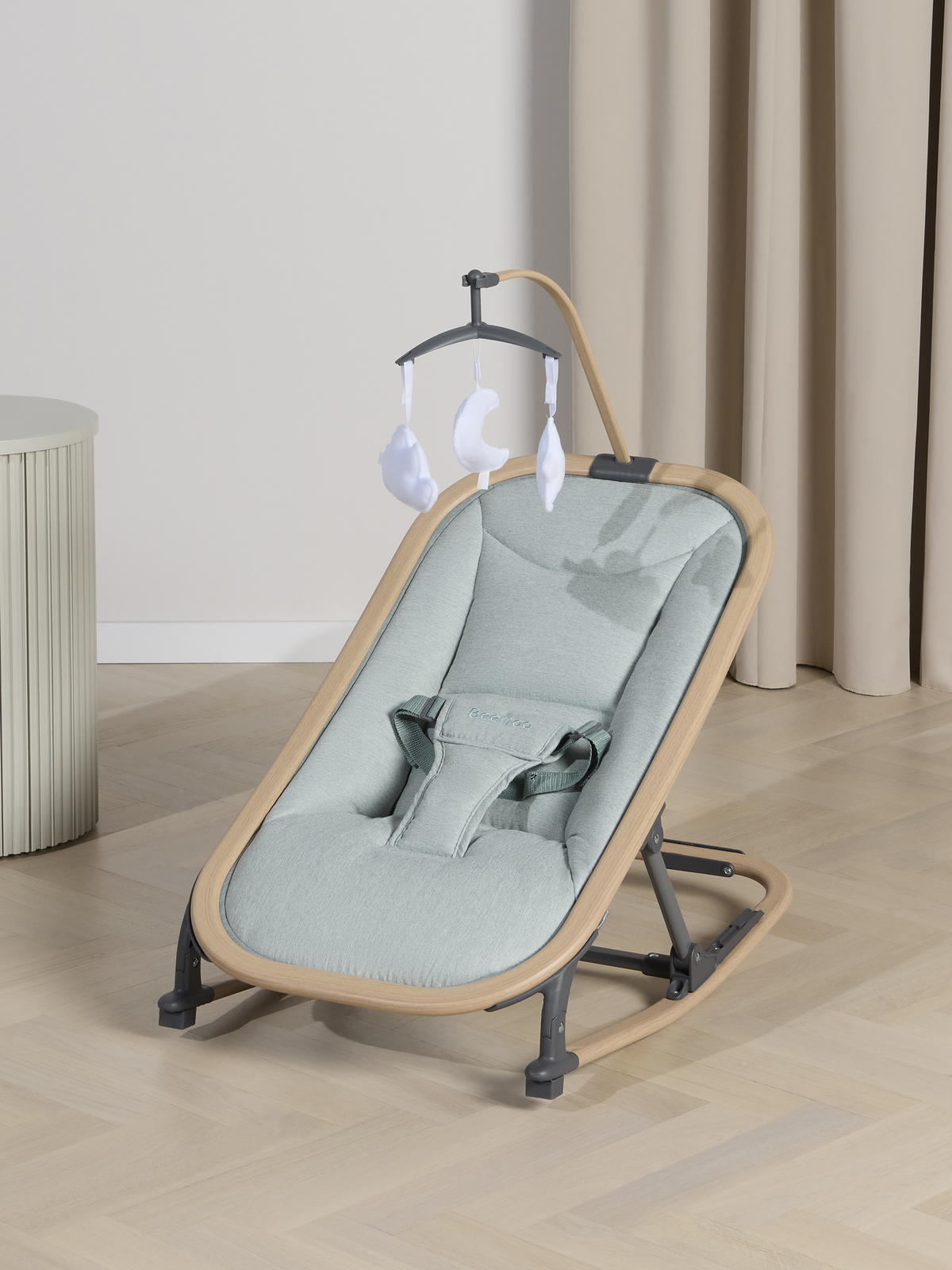 Beemoo PLAY Soothe Babysitter, Green Melange/Nature