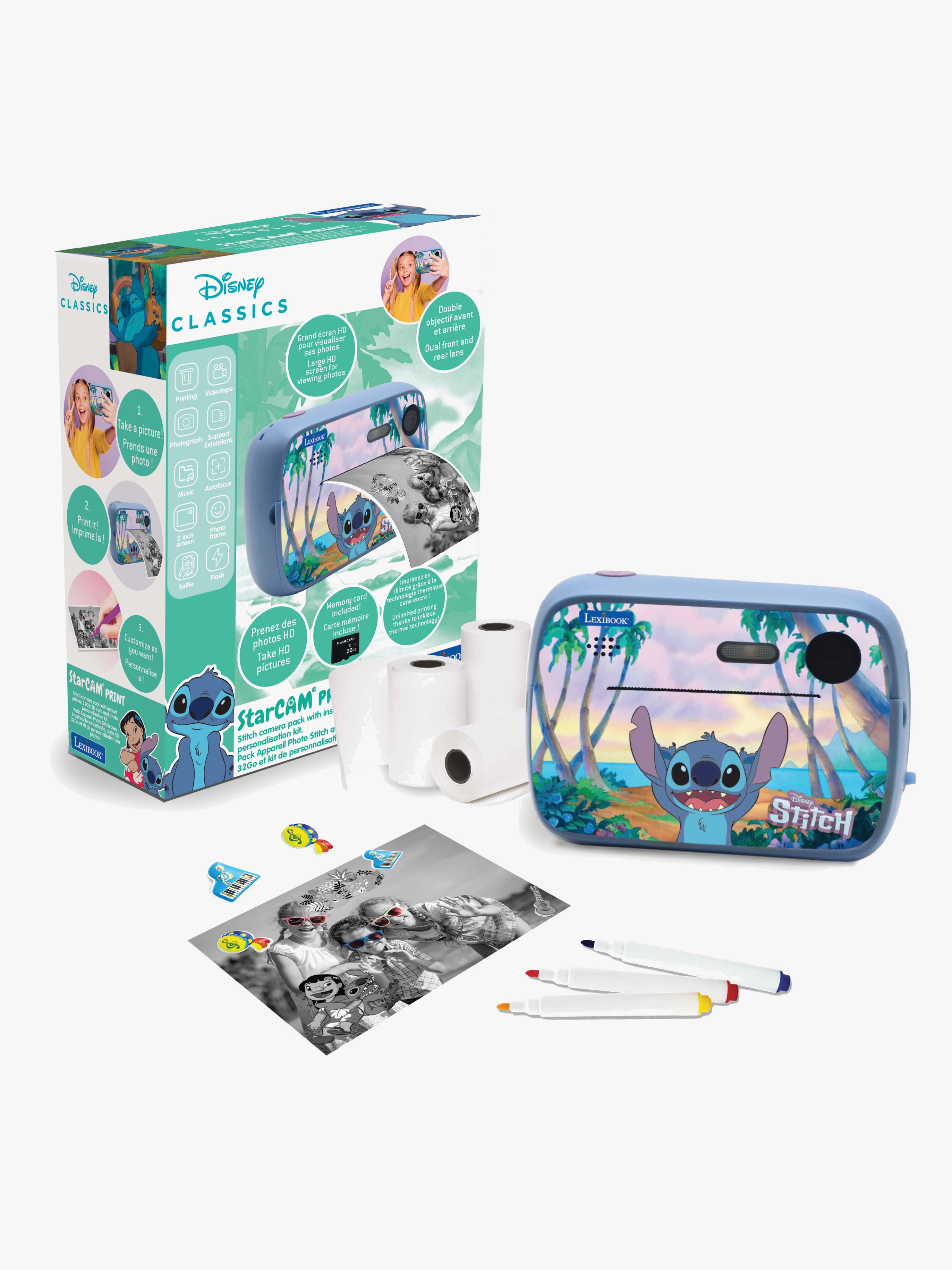Lexibook Disney Stitch Direktkamera med Tillbehör