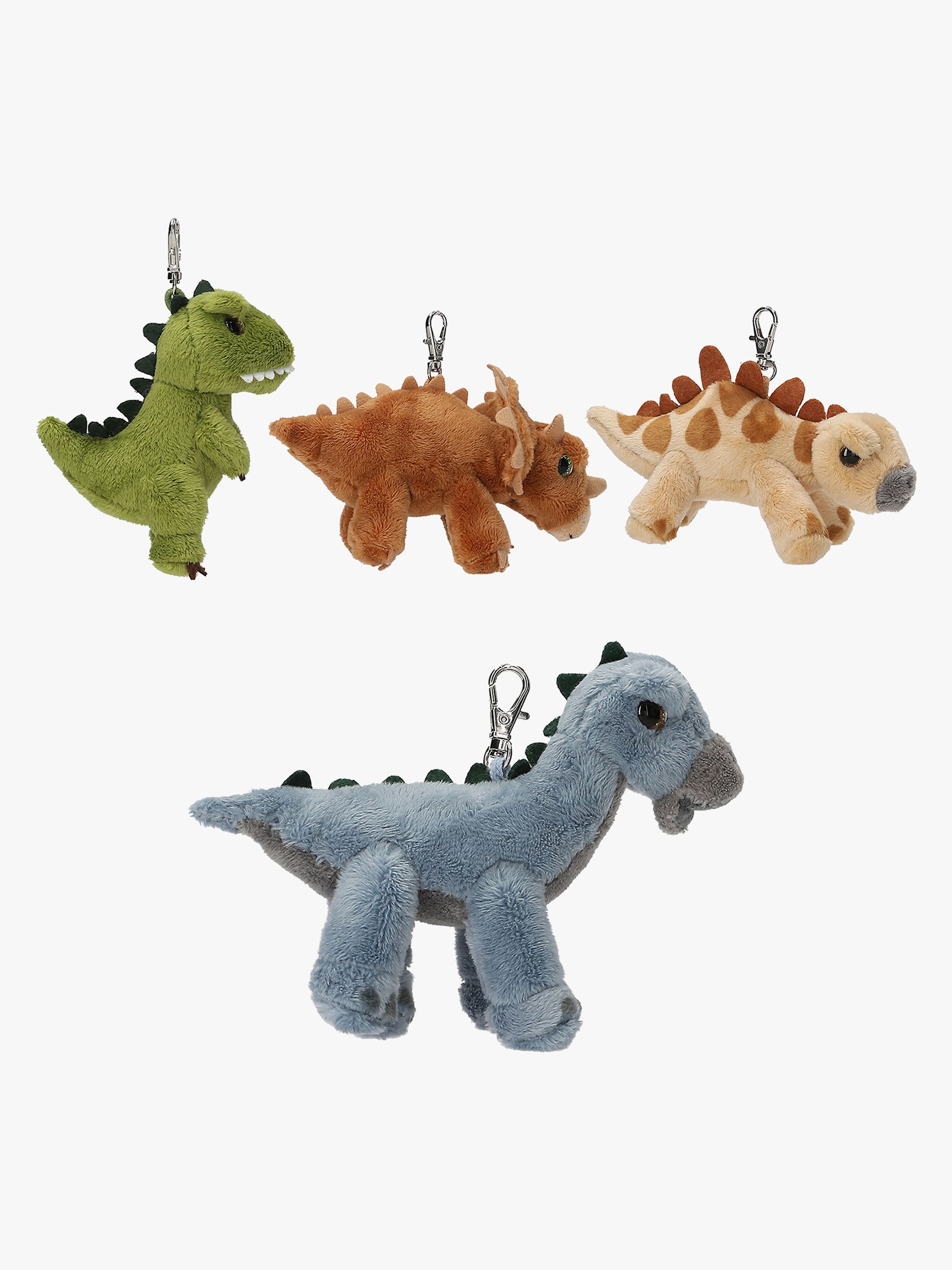 Dino World Nyckelring Mjukis Dinosaurie Blandad