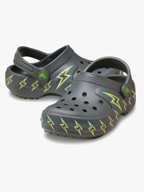 Crocs Classic Bolt Lights Tofflor, Carbon