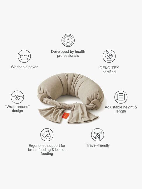bbhugme Amningskudde, Seashell Beige