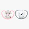 NUK Perfect Match Air Napp 2-Pack Stl 3, Cat/Polarbear