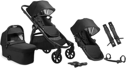 Baby Jogger City Select 2 Tencel Duovagn inkl. Sittdel, Lunar Black