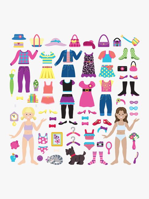 Melissa & Doug Återanvändningsbart Klistermärkeset Dress-Up