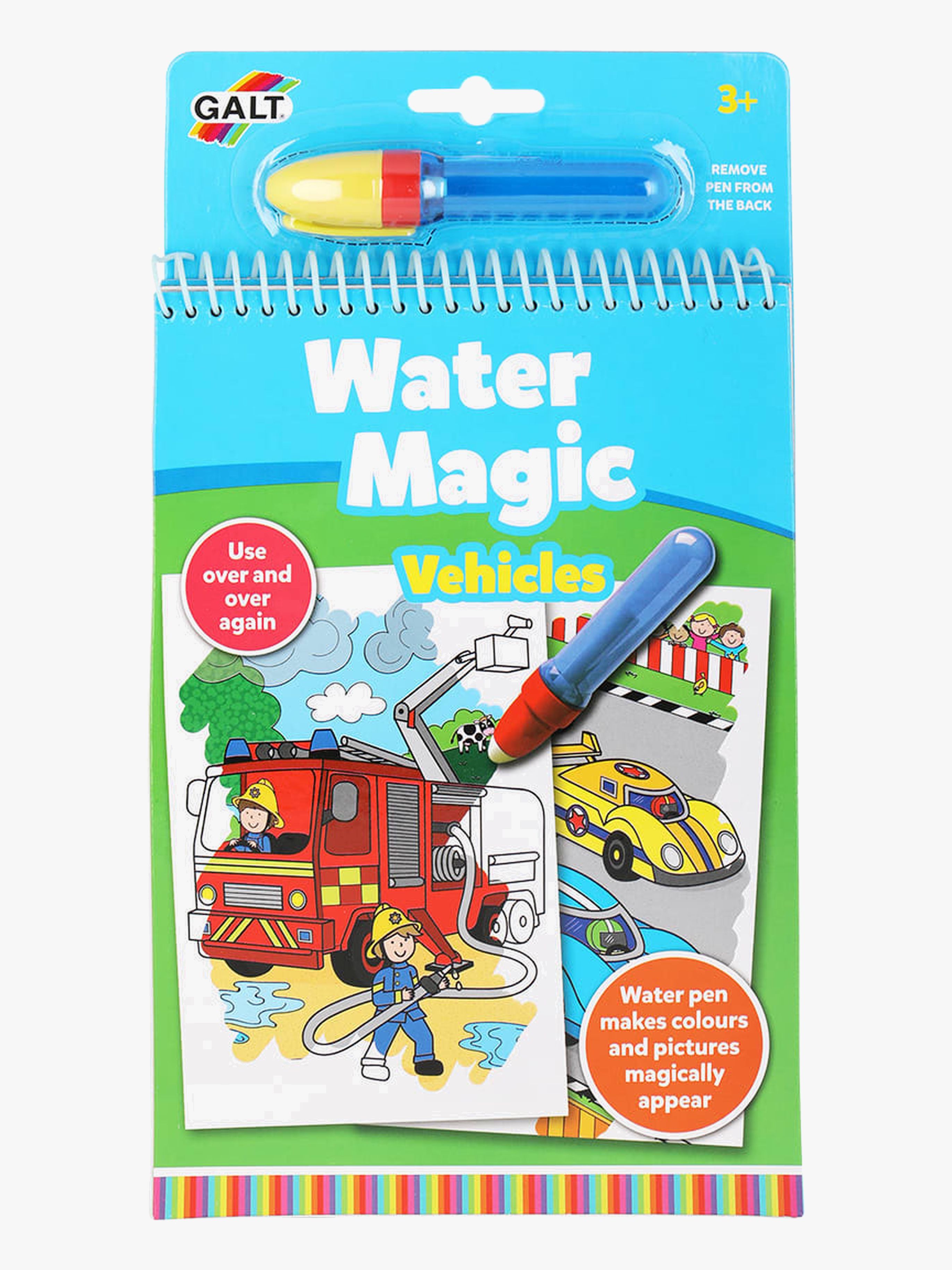 Galt Målarbok Water Magic Fordon