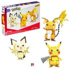 Pokémon Shocking Trio Figurer Pikachu 600 Delar