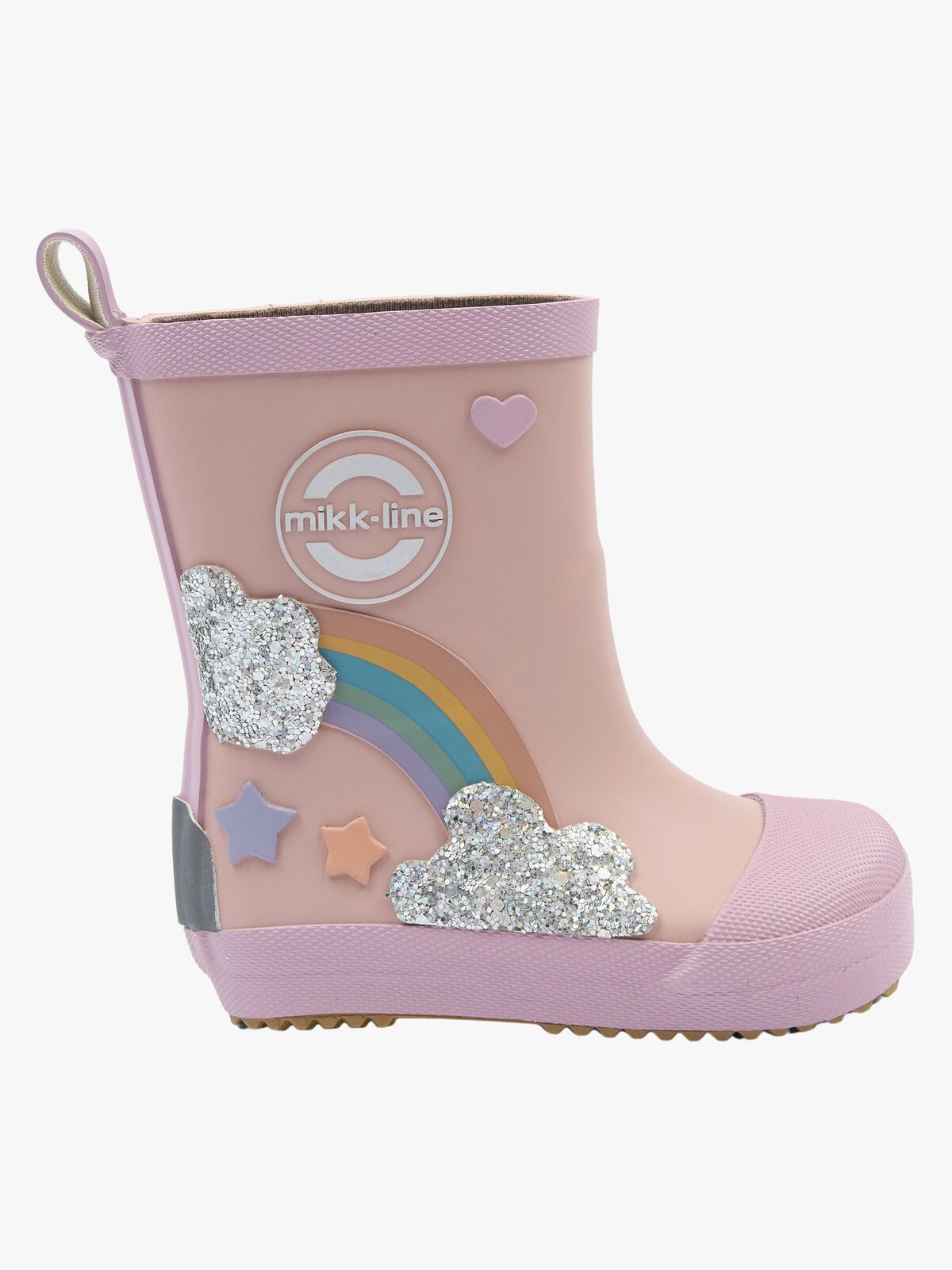 Mikk-Line Barefoot Rainbow Gummistövlar, Adobe Rose