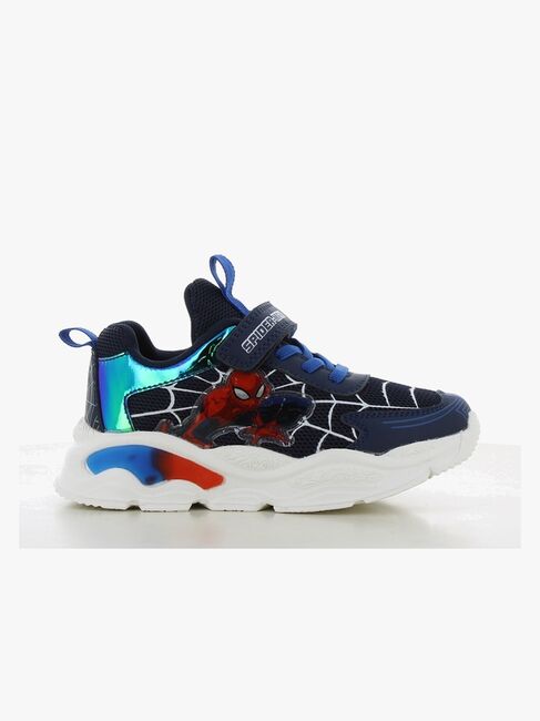 Marvel Spider-Man  Blinkande Sneakers, Navy/Cobalt Blue