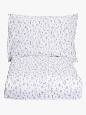 MiniDreams Bäddset Blomsteräng Spjälsäng, Vit