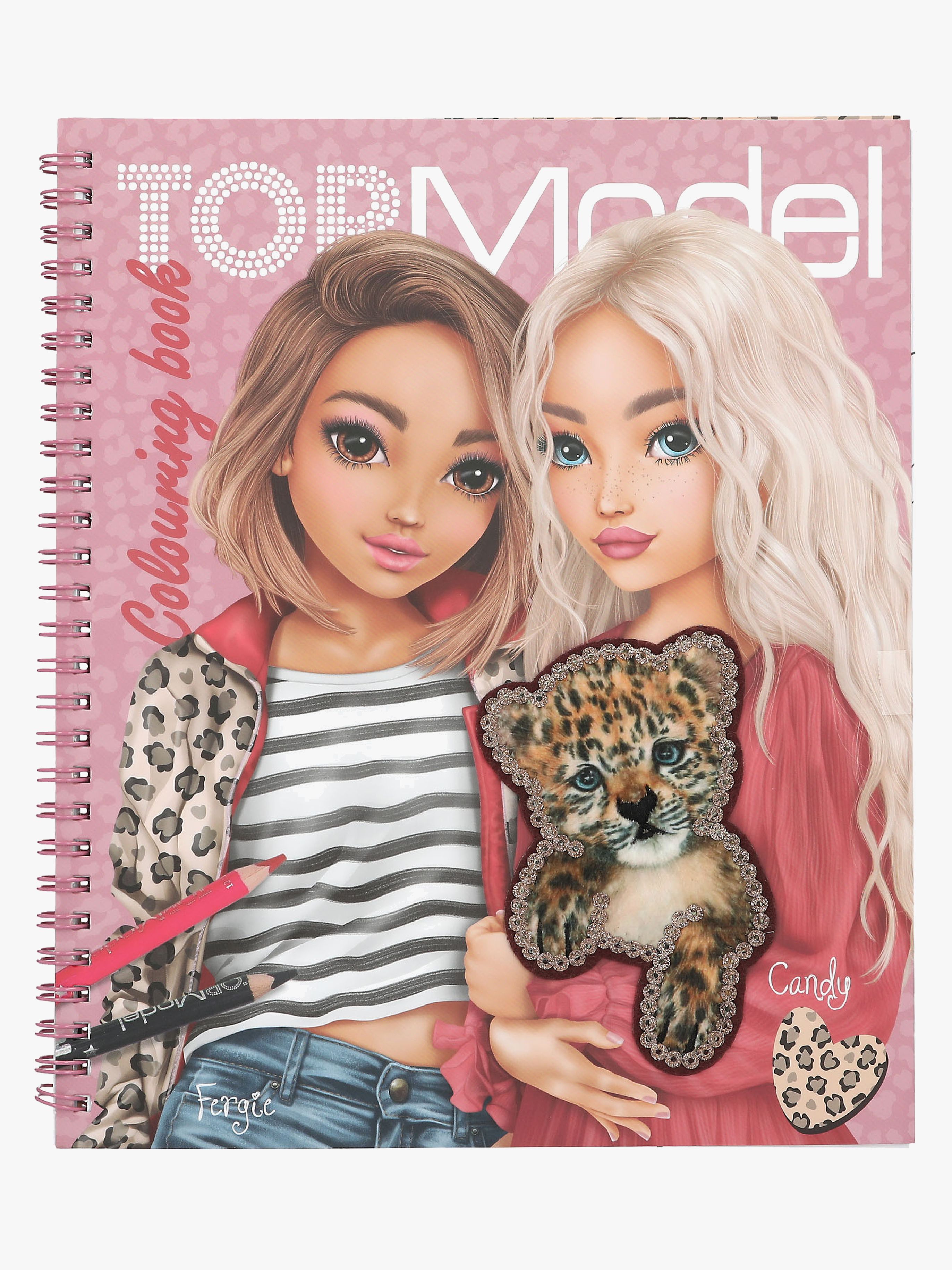 TOP Model LEOHEART Målarbok med Paljetter