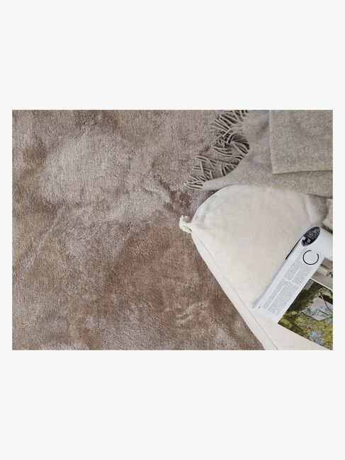 KM Carpets Cozy Matta 110x160, Linen