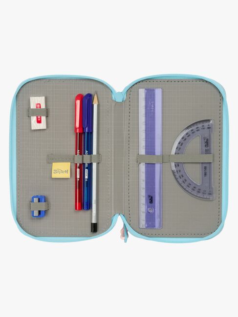 Disney Stitch  Fyllt Trippelpennfodral 37 Delar, Ohana